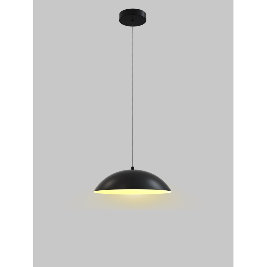 Wofi 6001-104 - LED Stmievateľný luster na lanku ROSCOFF LED/19W/230V čierna/zlatá
