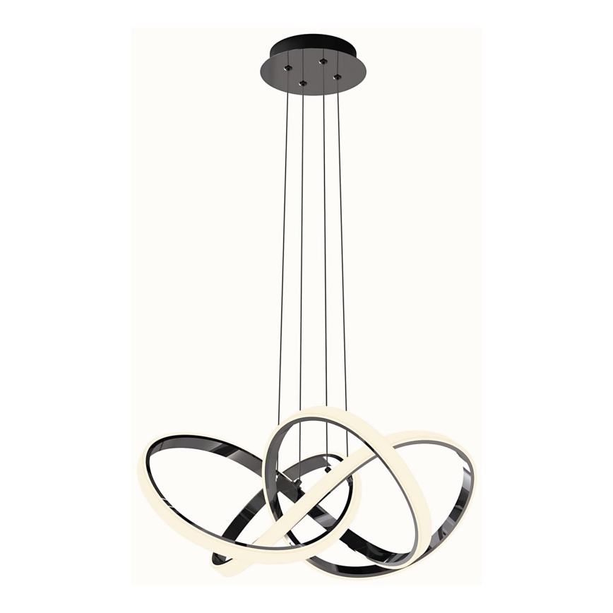 Wofi 6134-105L - LED Stmievateľný luster na lanku INDIGO LED/50W/230V čierna/lesklý chróm