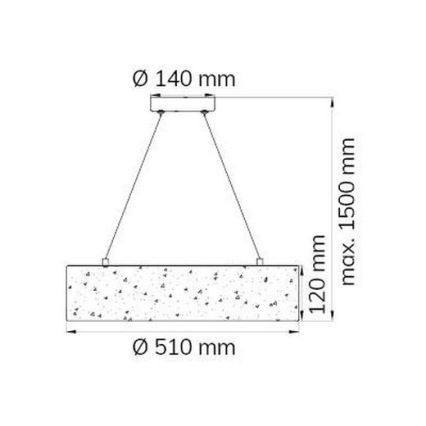 Wofi 6370.01.70.7000 - LED Luster na lanku LEIKA LED/21W/230V