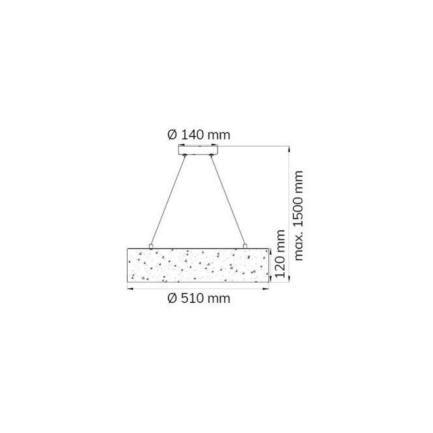 Wofi 6370.01.70.7000 - LED Luster na lanku LEIKA LED/21W/230V