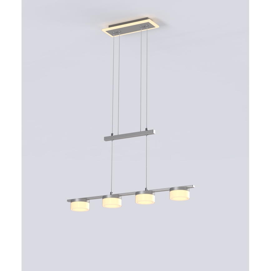 Wofi 7054-503 - LED Stmievateľný luster na lanku JESSE LED/21W/230V matný chróm