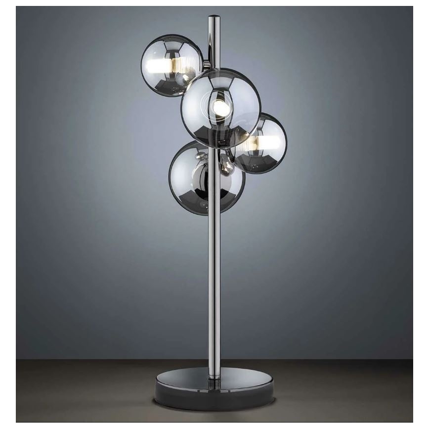 Wofi 8014.04.24.9000 - LED Stolná lampa VILLA 4xG9/3W/230V čierna