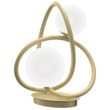 Wofi 8014-201 - LED Stolná lampa NANCY 2xG9/3,5W/230V zlatá/biela