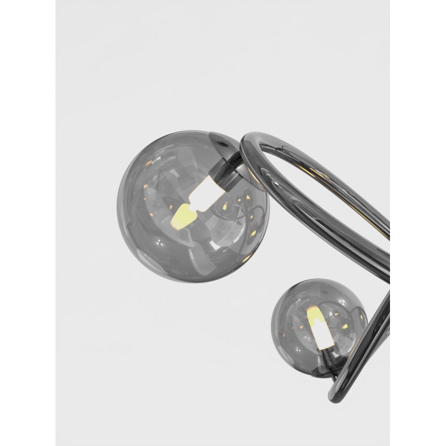 Wofi 8014-205 - LED Stolná lampa NANCY 2xG9/3,5W/230V čierna/lesklý chróm