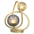 Wofi 8015-204 - LED Stolná lampa METZ 2xG9/3,5W/230V zlatá/šedá