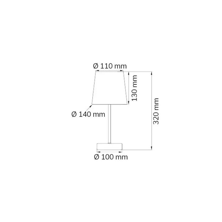 Wofi 832401949000 - Stolná lampa CESENA 1xE14/42W/230V ružová