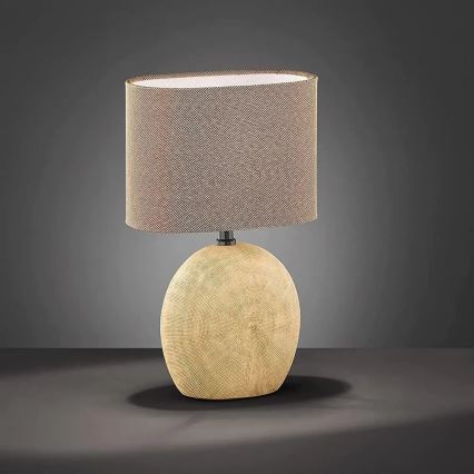 Wofi 845601236000 - Stolná lampa CARMEN 1xE14/40W/230V béžová