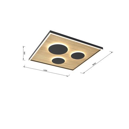 Wofi 9012-306L - LED Stmievateľné stropné svietidlo DIJON LED/40W/230V