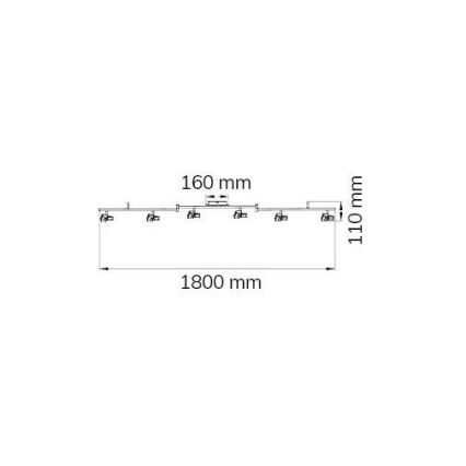 Wofi 9026.06.64.5000 - LED Bodové svietidlo ZARA 6xLED/5,2W/230V