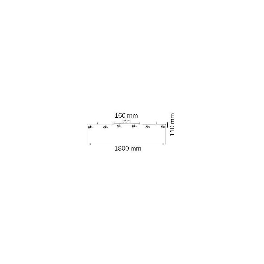 Wofi 9026.06.64.5000 - LED Bodové svietidlo ZARA 6xLED/5,2W/230V