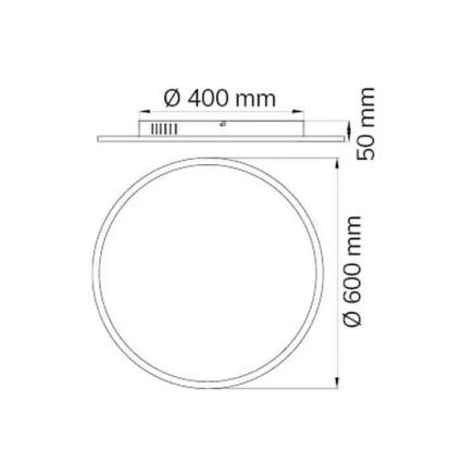Wofi 9457.01.70.9600 - LED Stmievateľné stropné svietidlo LINOX LED/34W/230V 3000-6000K + diaľkové ovládanie