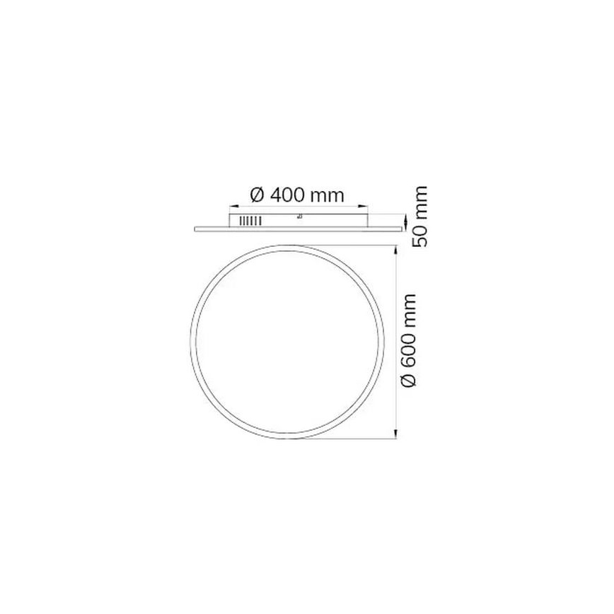 Wofi 9457.01.70.9600 - LED Stmievateľné stropné svietidlo LINOX LED/34W/230V 3000-6000K + diaľkové ovládanie