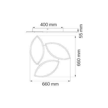 Wofi 9486.03.70.8680 - LED RGBW Stmievateľné stropné svietidlo KIRK LED/22W/230V Wi-Fi + diaľkové ovládanie