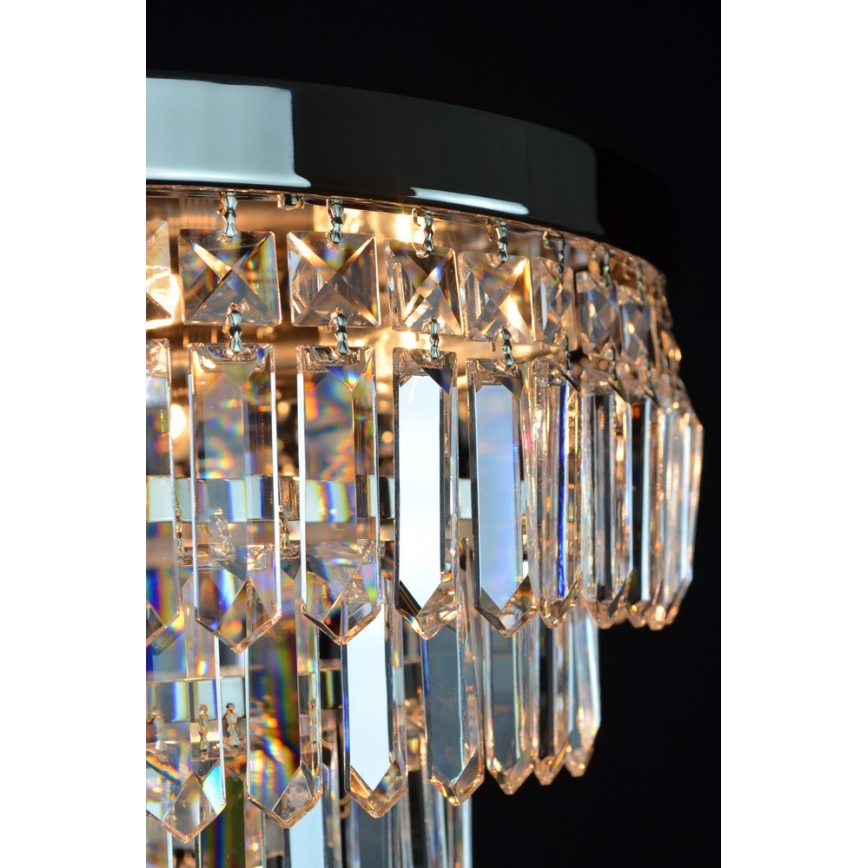 Wranovsky JWZ024060301 - Krištáľový prisadený luster PORTO 5xE14/40W/230V + 1xE27/40W