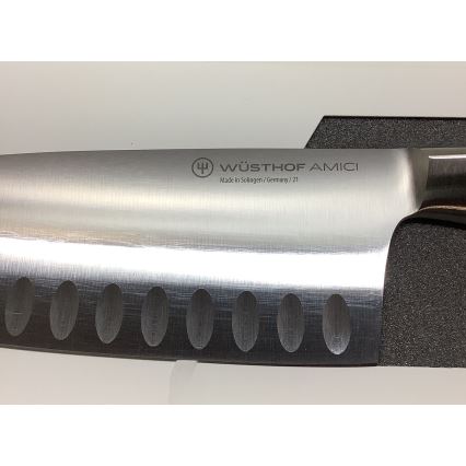 Wüsthof - Kuchynský nôž santoku AMICI 17 cm olivové drevo