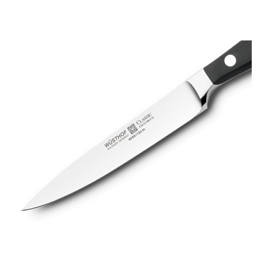 Wüsthof - Kuchynský nôž špikovací CLASSIC 12 cm čierna