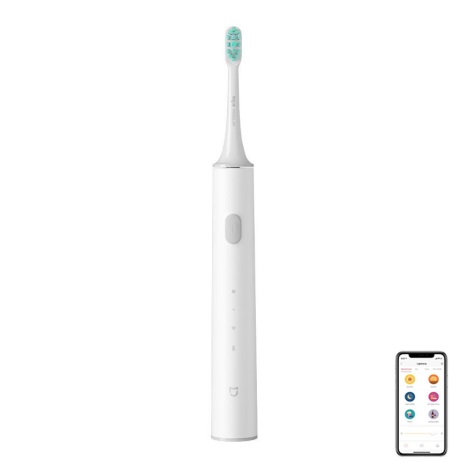 Xiaomi - Inteligentná elektrická zubná kefka T500 Bluetooth IPX7 biela