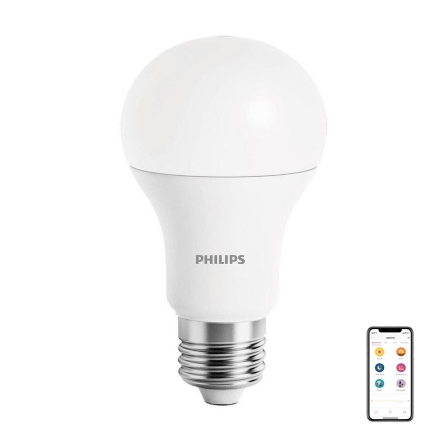 Xiaomi - LED Stmievateľná žiarovka Philips E27/9W/230V 2700K Wi-Fi