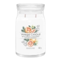 Yankee Candle - Veľká vonná sviečka WHITE SPRUCE & GRAPEFRUIT 567g 60-90 hod.