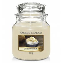 Yankee Candle - Vonná sviečka COCONUT RICE CREAM stredná 411g 65-75 hod.