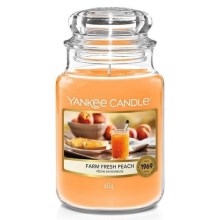Yankee Candle - Vonná sviečka FARM FRESH PEACH veľká 623g 110-150 hod.