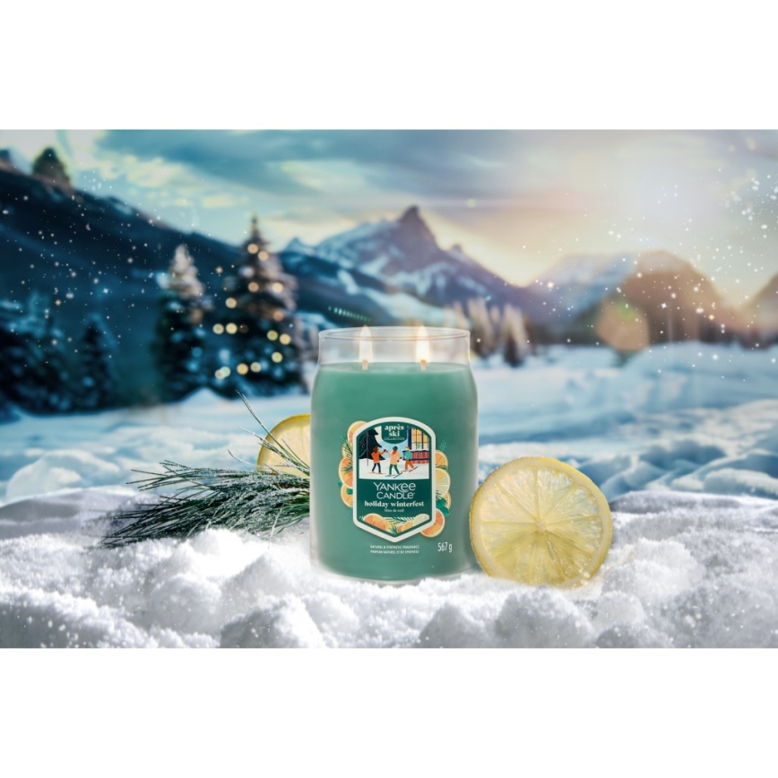 Yankee Candle - Vonná sviečka HOLIDAY WINTERFEST veľká 567g 60-90 hod.