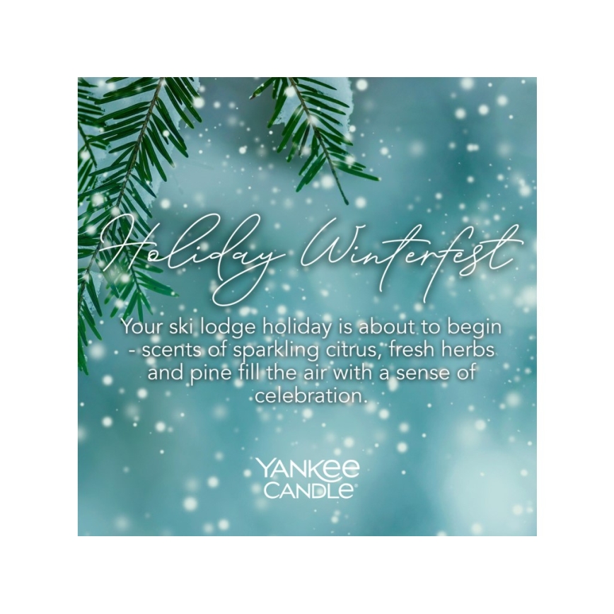 Yankee Candle - Vonná sviečka HOLIDAY WINTERFEST veľká 567g 60-90 hod.
