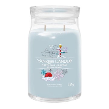 Yankee Candle - Vonná sviečka NORTH POLE HIDEAWAY veľká 567g 60-90 hod.