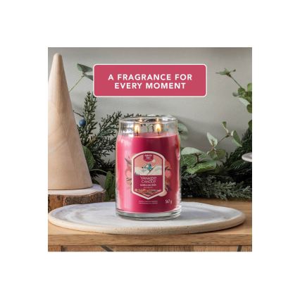 Yankee Candle - Vôňová sviečka SANTA ON SKIS veľká 567g 60-90 hod.