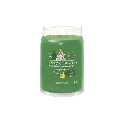 Yankee Candle - Vôňová sviečka SHIMMERING CHRISTMAS TREE veľká 567g 60-90 hod.