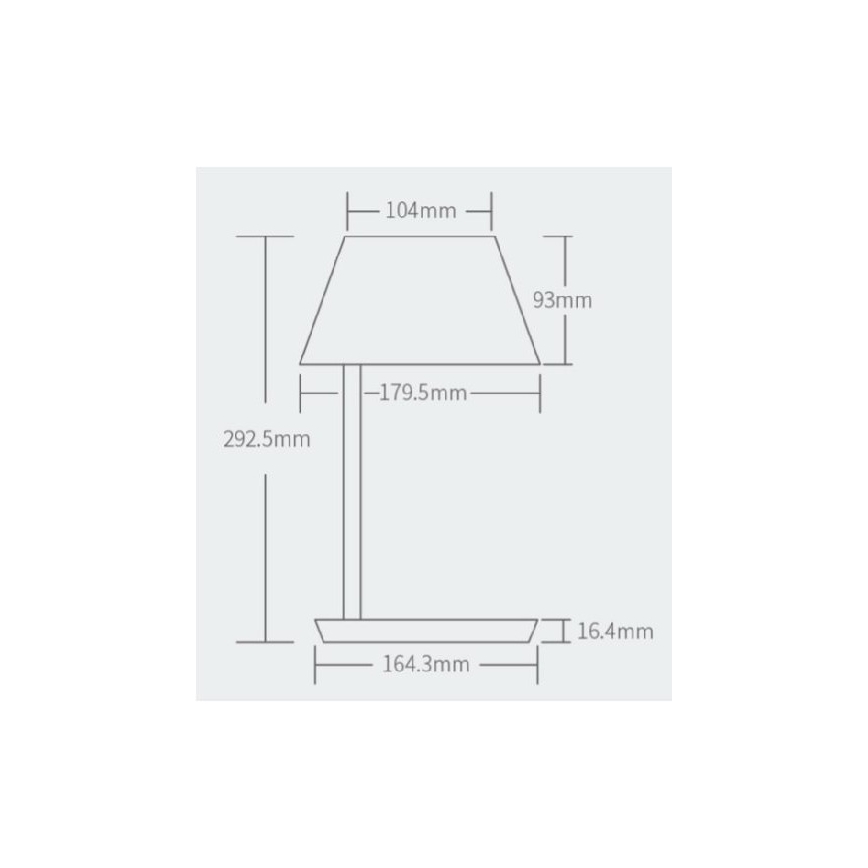 Yeelight - LED Stmievateľná stolná lampa s bezdrôtovým nabíjaním Staria Bedside Lamp Pro LED/20W/230V Wi-Fi