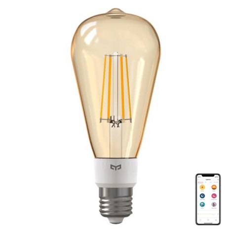 Yeelight - LED Stmievateľná žiarovka FILAMENT ST64 E27/6W/230V 2700K Wi-Fi