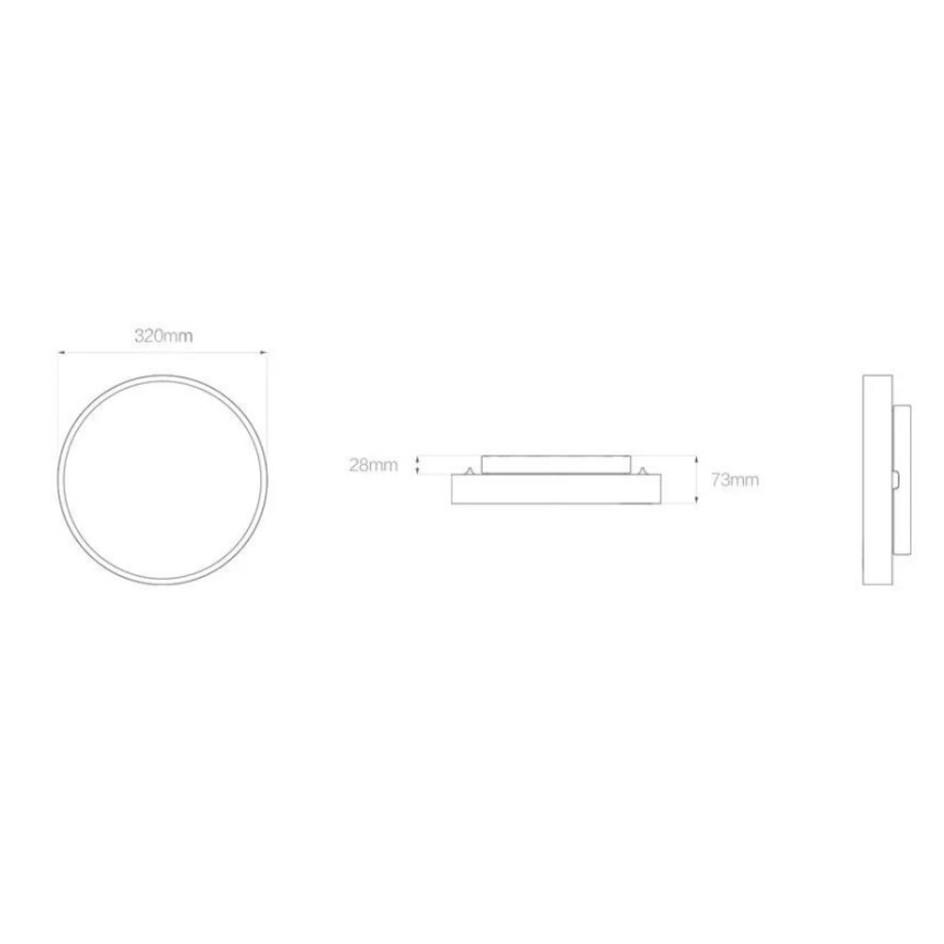 Yeelight - LED Stmievateľné svietidlo CEILING LED/28W/230V Wi-Fi Bluetooth CRI 95 + diaľkové ovládanie