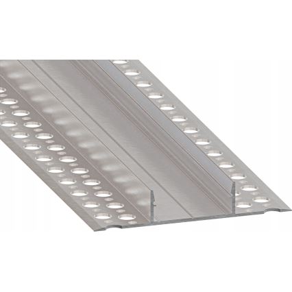 Zabudovateľný profil pre LED pásy 1 m strieborná/biela