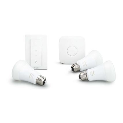 Základná sada Philips Hue STARTER KIT WHITE 3xE27/9W 2700K + zariadenie k prepojeniu