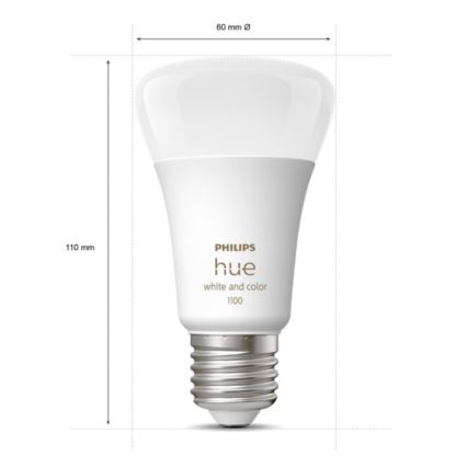 Základná sada Philips Hue WHITE AND COLOR AMBIANCE 3xE27/9W 2000-6500K + Hue bridge a dimmer switch