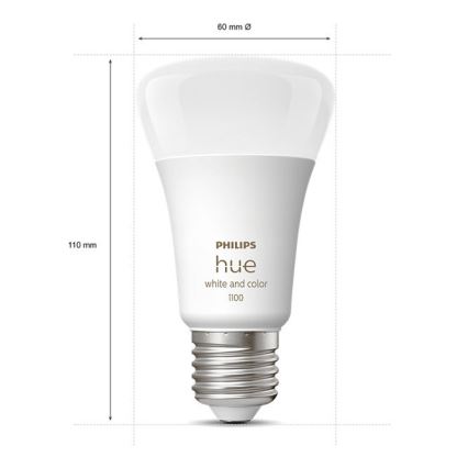 Základná sada Philips Hue WHITE AND COLOR AMBIANCE 3xE27/9W/230V 2000-6500K + Hue bridge