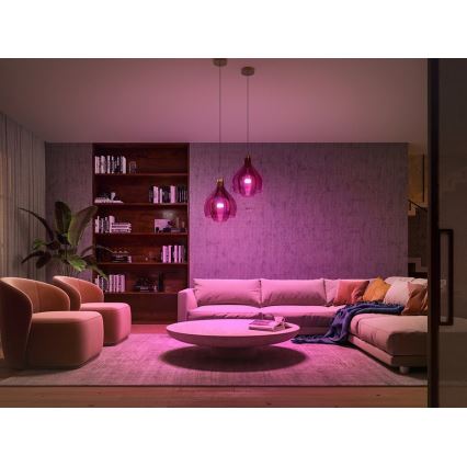 Základná sada Philips Hue WHITE AND COLOR AMBIANCE 3xE27/9W/230V 2000-6500K + zariadenie k prepojeniu