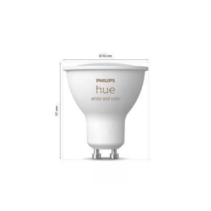 Základná sada Philips Hue WHITE AND COLOR AMBIANCE 3xGU10/4,2W 2000-6500K + prepojovacie zariadenie