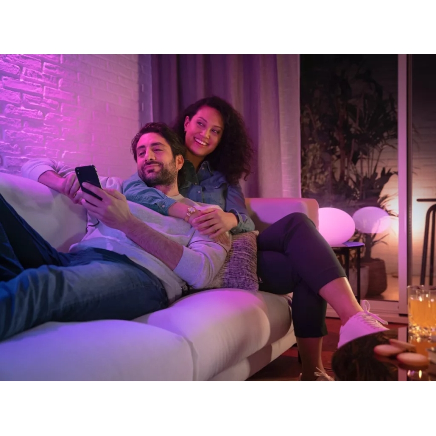 Základná sada Philips Hue WHITE AND COLOR AMBIANCE 3xGU10/4,2W/230V 2200-6500K + Hue bridge