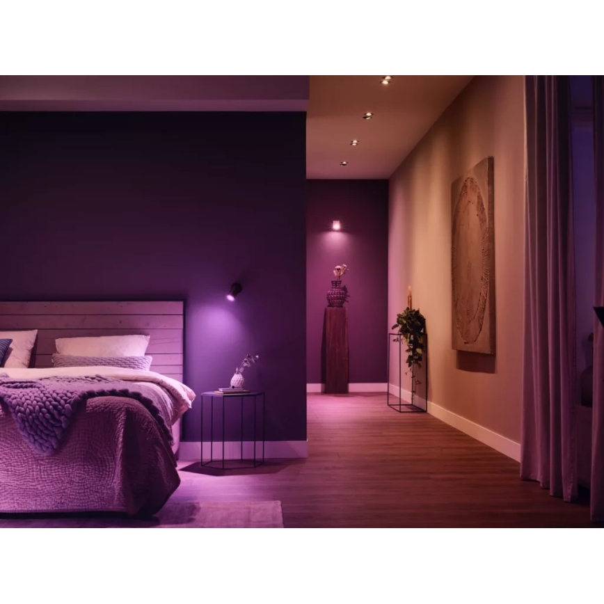Základná sada Philips Hue WHITE AND COLOR AMBIANCE 3xGU10/4,2W/230V 2200-6500K + Hue bridge