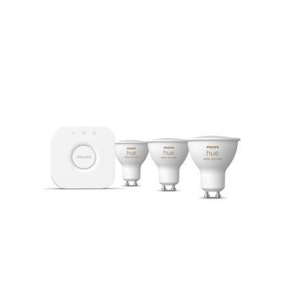 Základná sada Philips Hue WHITE AND COLOR AMBIANCE 3xGU10/4,2W/230V 2200-6500K + Hue bridge