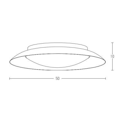 Zambelis 1962 - LED Stropné svietidlo LED/28W/230V pr. 50 cm zlatá