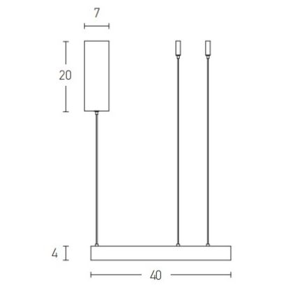 Zambelis 2006 - LED Stmievateľný luster na lanku LED/36W/230V zlatá