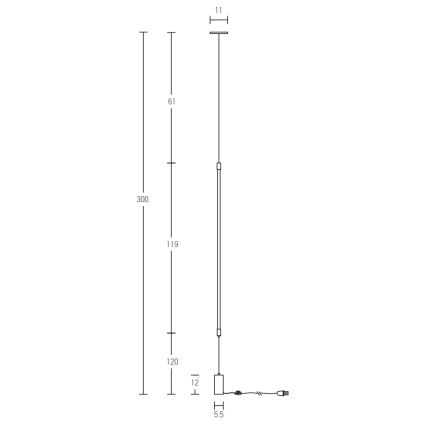 Zambelis 20184 - LED Stojacia lampa LED/22W/230V