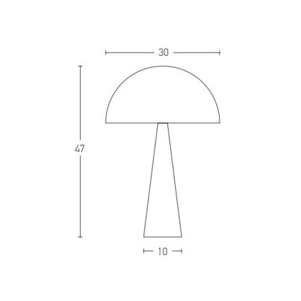 Zambelis 20210 - Stolná lampa 1xE27/25W/230V čierna