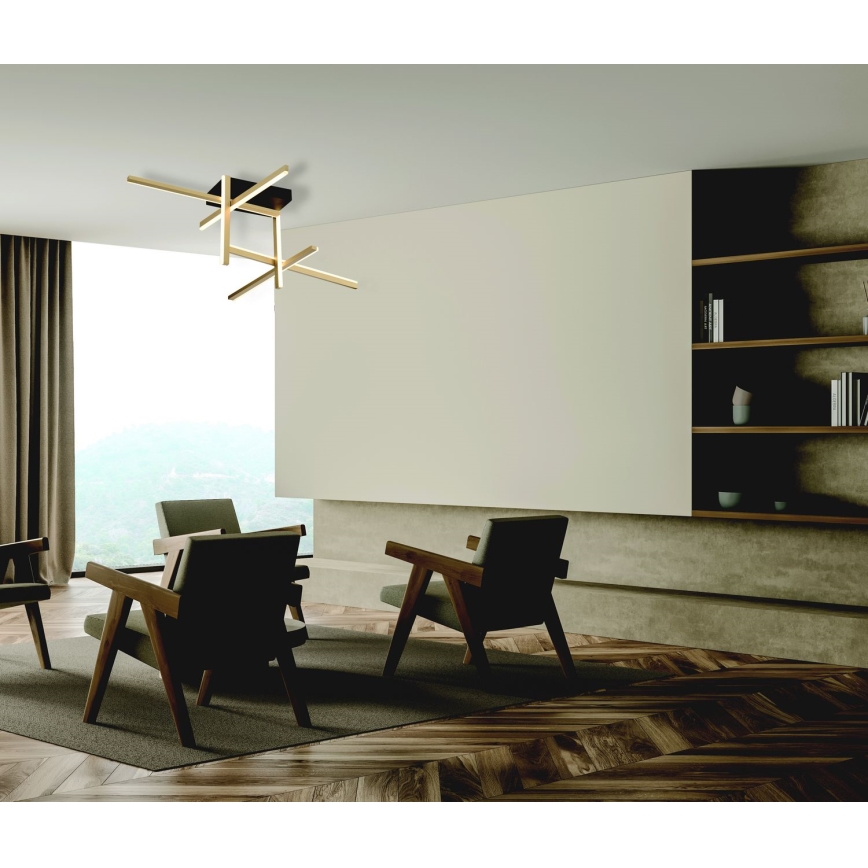 Zambelis 22026 - LED Stmievateľný prisadený luster LED/46W/230V zlatá
