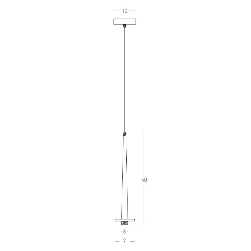 Zambelis 22111 - LED Luster na lanku LED/3W/230V CRI90 zlatá