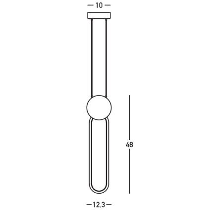 Zambelis 23100 - LED Stmievateľný luster na lanku LED/13W/230V 3000K zlatá