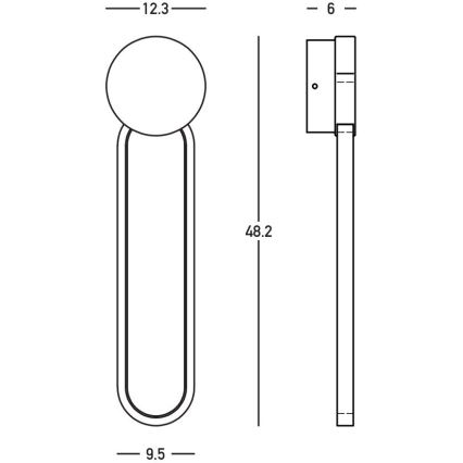 Zambelis 23102 - LED Stmievateľné nástenné svietidlo LED/13W/230V 3000K zlatá